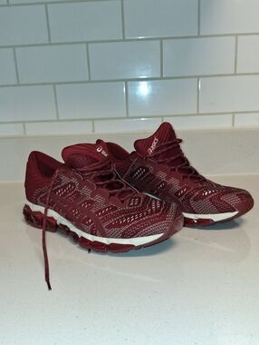 Asics Maroon Men's Athletic Running Shoes